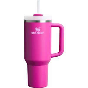 STANLEY Quencher H2.0 Tumbler with Handle and Straw 40 oz | Flowstate 3-Position Lid | Cup Holder Compatible for Travel | Insulated Stainless Steel Cup | BPA-Free | Violet Blossom
