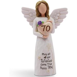 70th Birthday Gifts for Women, Meaningful 70th Birthday Gifts, Sculpted Hand-Painted Figurine