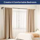 ENJOYBASICS Double Curtain RodBlackout Wrap-Around Curtain Rods for Windows 48 to 84 InchAdjustable from 32 to 86 Inch for Room Darkening Curtains, Matte Black