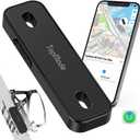 TopMade Bike Tracker, Works with Apple Find My (iOS Only), Global GPS Location on iPhone, iPad, Mac & Apple Watch, Bike Finder, Mount for Bottle Holder, Waterproof, Dustproof, Rechargeable, Black