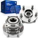 KAX 2 x 513303 Rear Wheel Bearing and Hub Assembly, Fit for Subaru XV Crosstrek 2013-2014, Impreza 2008-2014, Forester 2009-2014, Thru 01/14/2014, Non-ABS, with 5 Lugs, Replace# BR930473, HA590315