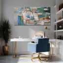 Abstract Wall Decor Graffiti Art Posters Colorful Picture Prints on Canvas Framed Wall Art for Bedroom Dining Room Kitchen 24x48 Inch