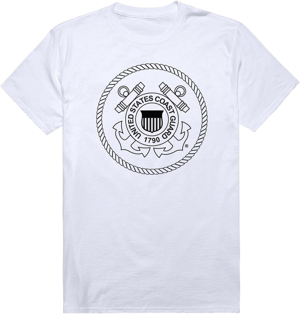 Rapiddominance Unisex Adult Basic Military T's USCG 5 (Large)