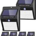 6 Pack Solar Lights Outdoor, 3 Modes/100LED Solar Security Lights Wireless IP65 Waterproof Solar Motion Lights Outdoor Solar Wall Lights Outdoor Lights for Front Door, Backyard, Garage, Deck (Cool White)