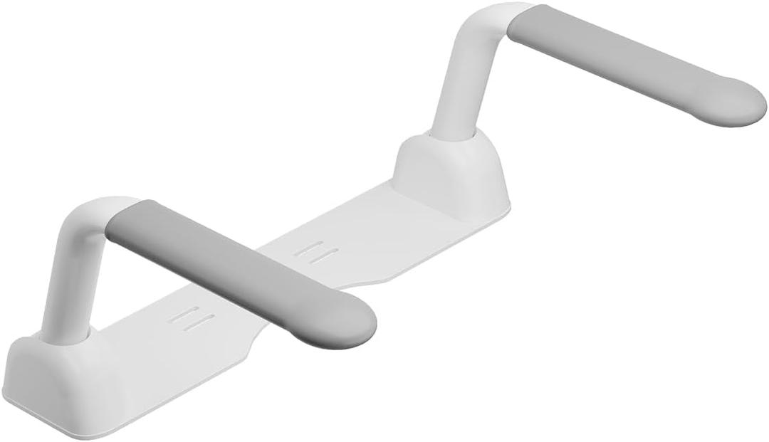 PUKANIUM Toilet Safety Rails for Seniors, Super Heavy Duty Handicap Toilet Rails with Foldable Handles, Toilet Safety Frame Rails with Arms for Disabled Pregnant, Toilet Assistance for Elderly