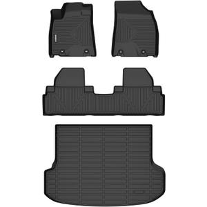 GINOWY-Floor Mats & Cargo Line for 2010-2015 RX, RX350 RX450h, All Weather Car Floor Mat RX350 RX450h Floor Liners, RX Cargo Mat, Rubber Mats Trunk Mat for Lexus RX