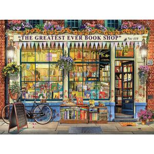 1000 Piece Puzzle for Adults Garry Walton Storefronts The Book Shop Colorful Jigsaw 27x20