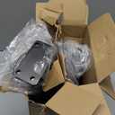 12 Pack - 10 inch Black Hidden L Shelf Bracket (1/5 Inch Thicked) Iron Floating Shelf Brackets Rustic Industrial Metal Brackets for Shelf Support