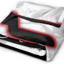 Super Soft Flannel Throw Blanket Non-Shedding Fluffy Cozy Fuzzy Throws Blankets Gifts for Men Women Home Decor Accessories 50"X40" (Black)