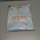 BTFBM Womens Boho Summer Dresses 2026 Spring V Neck Short Sleeve Hollow Out Lace Ruffle Casual Beach Mini Vacation Dress (M)