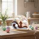 2 x Easter Decoration Jesus Resurrected Tomb, He is Risen Easter Decor, Wood Christian Resurrection Scene, Christian Religious Gifts. Holiday Decorations Jess Display, Gifts for Church, Shelf, Desk