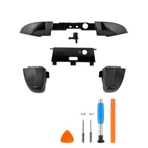 TOMSIN LB RB Bumper Button Replacement Kit for Xbox Elite Series 2 Controller, Shoulder Trigger Button Parts with Bluetooth Button and Tools(Black)