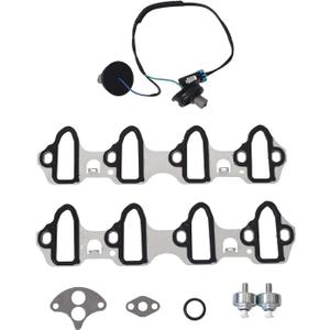 Knock Sensor Wire Harness Intake Manifold Gasket Set for Chevy Silverado 1500 Suburban Tahoe, GMC Sierra Yukon, Cadillac Escalade 4.8L 5.3L 6.0L MS98016T