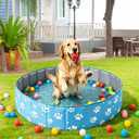 Large Dog Ball Pit, 40-Inch for All Types of Dogs and Cats, Foldable Ball Pit for Dogs Indoor and Outdoor Playpen, Party Toys Gifts (No Ball Included)