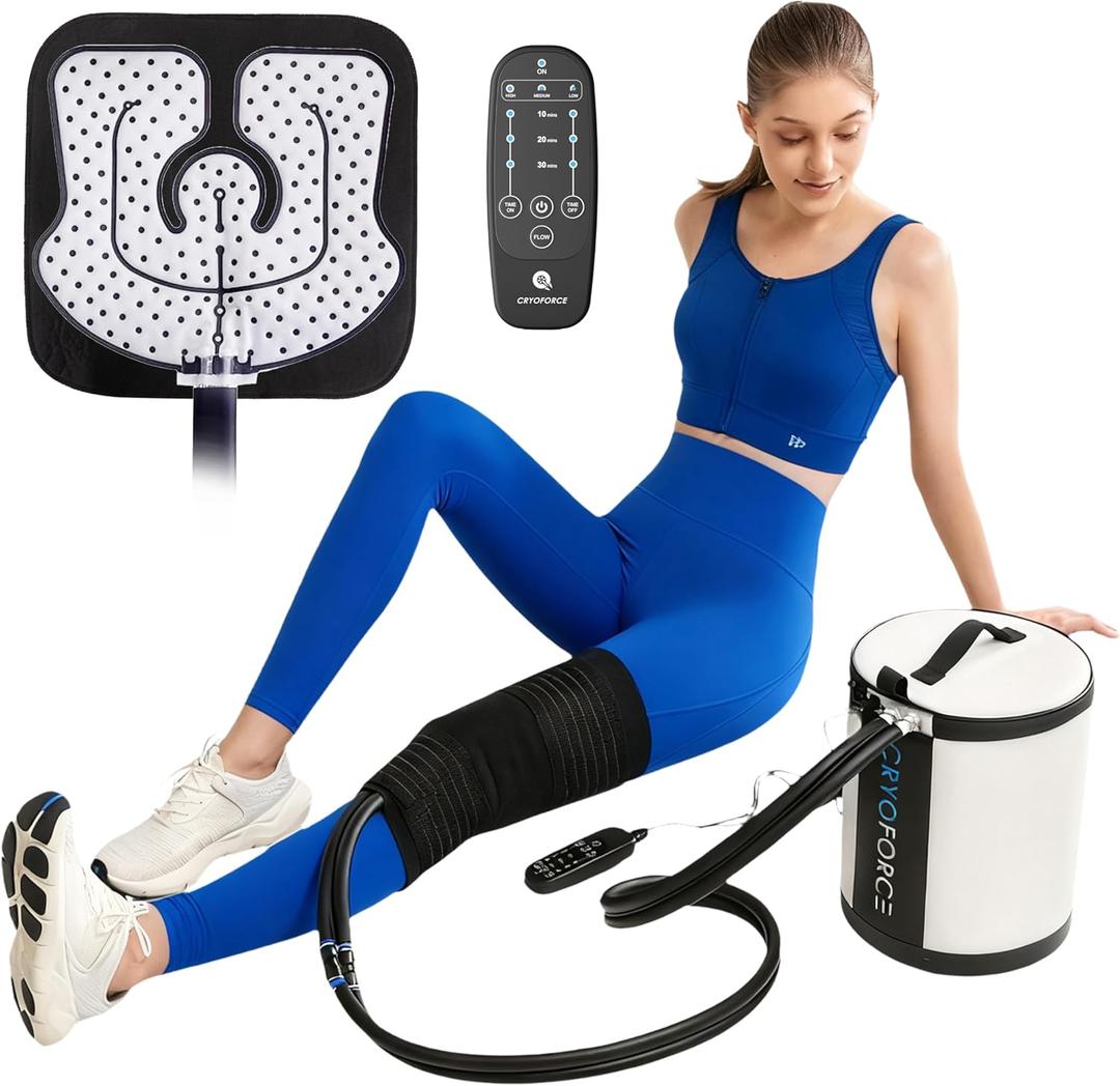 CF-1 Cold Therapy Machine with Programmable Timer, Ice Machine for Knee After Surgery, 12QT Knee Ice Machine After Surgery, Portable ACL Cryotherapy Pain Relief System