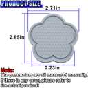 4PCS Car Cup Holder Coasters, Cute Flower Shaped Auto Cup Holder Insert Mat Decoration, Universal Anti-Slip Car Interior Beverage Coaster Accessories Sets for Women Men (Grey)