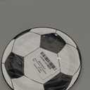 48Pcs Soccer Paper Plates Soccer Star Disposable Dessert Plates Supplies 7Inch Black and Pink Sports Ball Plate Sport Party Dinnerware Decorations for Birthday Baby Shower Party Decorations