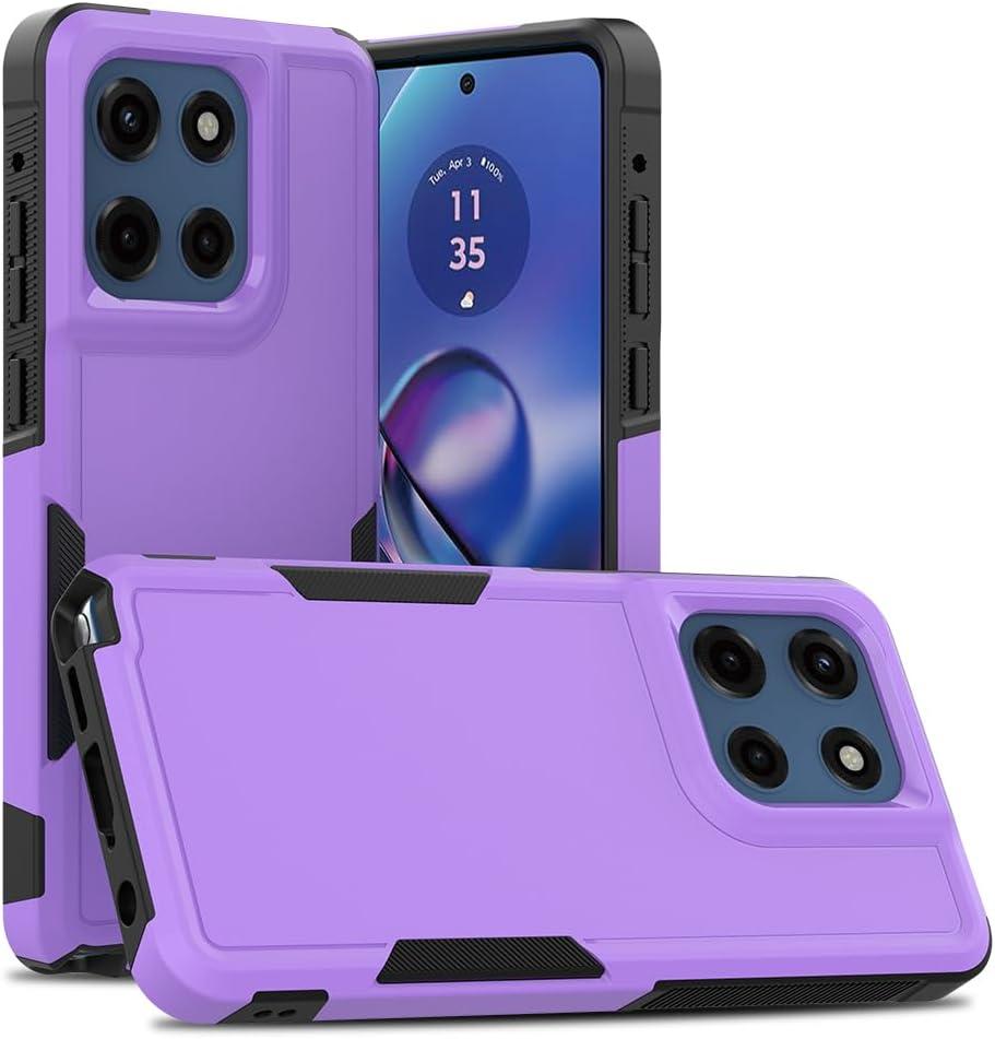 for Moto G Stylus 5G 2025 CaseTPU+PC Dual-Layer Anti-Skid Shock Absorption Mobile Phone Case, Moblie Phone Protective Case for Mororola Moto G Stylus 5G 2025 (Purple)