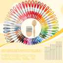 PHOXPH Mini Darning Loom Kit, Egg Knit Patch Kit, PatchMaker Mending Tool with 50 Colors Yarn, 14 Hooks, Weaving Loom for Socks, Jeans & Sweaters, Clothes Repair, Fixing Kit for Beginners (Egg Set)