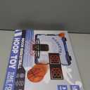 Upgraded LED Light Indoor Mini Basketball Hoop - Door Mount Sports Basketballs Toys with Scoreboard/3 Balls,Birthday for 6-8 8-12 Year Old Boys Adult Teenage(Navy Blue)