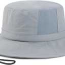 FUICUI Quick Dry Sun Bucket Hat for Men Women Outdoor Unisex Packable Travel Cap (Gray)