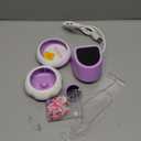 Clay Bead Spinner and Seed Bead Spinner, Electric Bead Spinner for Jewelry Making, Bracelet Spinner and Necklace Making Machine with Bead Needles and Thread (Purple), (Beads Not Included)