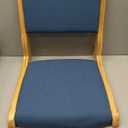 Japanese Floor Chair with Back Support, Foldable Meditation Chair, Legless Tatami Chair with Cushion, Floor Seat for Living Room, Bedroom, Bay Window (1, Blue)