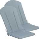 COZYVIDA 50"x20" Adirondack Chair Cushion Set of 2, Water-Resistant Fade Resistant,UV-Resistant 1000+ Hrs,High Back Outdoor Rocking Chair Cushion for Patio,Light Blue