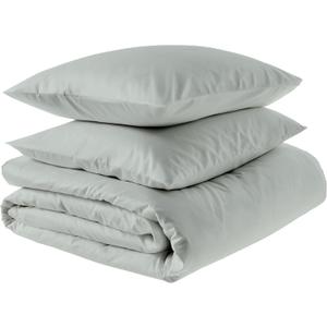 Amazon Aware 100% Organic Cotton 300 Thread Count Duvet Cover Set - Sage Green, Full/Queen