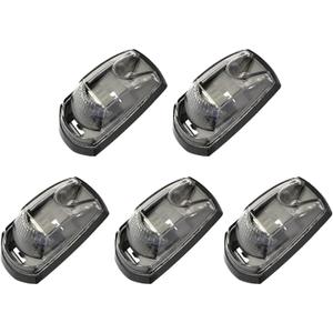 cciyu 5x Cab Marker Roof Running Light | Clear Len|Clear Light|Clearance Side Marker Light |Universal Mount Side Marker Trailer Lights|Surface Mount|Waterproof