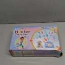 Meland Toy Doctor Kit for Girls - Pretend Play Doctor Set with Carrying Case,Stethoscope Toy & Dress Up Costume - Doctor Play Set for Girls Toddlers Ages 3 4 5 6 Year Old for Role Play Gift