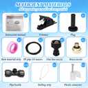 2 Sets Fan Misters Kit for Outside Fan Misting 33ft 8 Nozzles for Cooling Outdoor Multi Nozzle Spray Ring for Patio Backyard Pavilion Swimming Pool Courtyard Barbecue Accessories Party