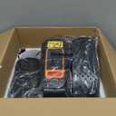 Under Desk Machine, Electric Ellipse Leg Exerciser for Senior, 13 Adjustable Speeds Quiet and Portable Seated Pedal Exerciser for Training with Remote Control (Orange)