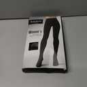 RubyRunk Fleece Lined Tights for Women, Warm Pantyhose leggings Women, Thermal Opaque Tights for Winter (Black)