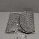 2PACK Shower Foot Scrubber Mat Back Washer Back Exfoliating Bath Wash Pad Wall Mounted Slip Suction Cups Foot Scrubber for Use in Shower Cups Foot Cleaner for Men and Women (Gray&gray)