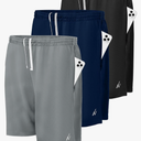NY Threads 3 Pack Men's Athletic Shorts Quick Dry Lightweight Workout Running Gym Shorts with Pockets (Size Large)
