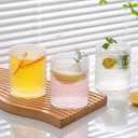 12oz Hobnail Drinking Glasses Set of 6,Clear Vintage Glassware Embossed Water Tumbler,Cocktail Glass Cups for Beer,Whiskey,Juice and Various Mixed Drinks