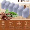 Cuisinart Coffee Filter Replacement - 12 Pack Cuisinart Coffee Maker Water Filter by Pureline - Charcoal Water Filter - for all Cusinart Coffee Machines