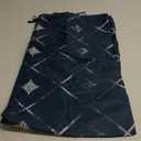 Waterproof Beach Blanket, Moroccan Blythe Navy Geometry Sand Free Beach Mat, Large 78''86'' Foldable Beach Blanket for 1-4 Adults with Stakes, Beach Essential Accessory Must Haves (6.6x7.2 FT (1-4 Person))