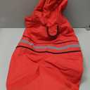 Reflective Dog Raincoat - Adjustable Hooded Pet Rain Coat Jacket, Waterproof Dog Slicker Poncho for Small to X- Large Dogs and Puppies (Red, X-Large)