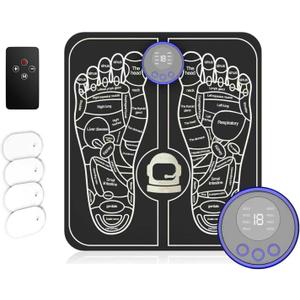 Health Expert Electronic Stimulator and Powered Muscle Stimulation for Pain Relief, EMS Foot Massager