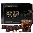 Cold Brew Mushroom Coffee, 15 Packets, Coffee Concentrate Liquid with 5 Adaptogenic Mushrooms, 100% Arabica Bean Extract for Immunity - Sugar Free, Keto, Vegan (EXP 05/11/27)