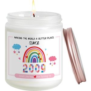 2 x Sweet 16 Candle 16 Year Old Girl Birthday Gift Ideas Funny Turning 16 Sweet Sixteen Gifts Birthday Presents for Daughter, Friends, Sister (Sweet 16)