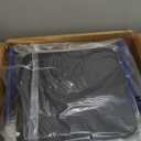 VOCIC Walkers for Seniors, Z55 2 in 1 Walker Wheelchair Combo, No-Bend Footrest, Rollator with 10" All Terrain Big Wheels, Transport Wheelchair Foldable, Rollator with Seat & Brakes, Storage Bag (Royal Blue)