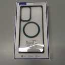 for Samsung Galaxy A36 5G Case, [Transparent & Holster Series] Belt Clip Full Body Shockproof Protective Cell Phone Cover with 2 Pack Tempered Glass Screen Protector (Dark Green/Clear)