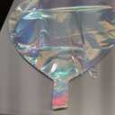 Iridescent Heart Star Balloons, 8 Pcs Large Iridescent Foil Balloons for Baby Shower Birthday Anniversary Wedding Party Decorations