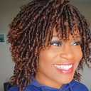 QUEENTAS Dreadlock Wigs for Black Women and Men Short Curly Big Afro Braided Wigs Faux Locs Twist Braiding Synthetic Wigs (Black to Brown)