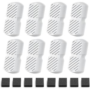 GROOKPET Dog Water Fountain Filters: 16 Dog Fountain Filters - Pet Water Fountain Filters Replacement - Including 8 Filters + 8 Sponges - Suitable for GROOKPET Dog Water Fountain for Large Dogs
