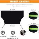 82"49" Car Windshield Cover for Ice and Snow, All-Seasons Windshield Sunshade with Anti-Theft Straps and Side Mirror Covers, Waterproof Windproof Car Frost Protector, Portable Winter Car Accessories