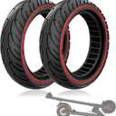 8.5x2.0 Solid Tire, 50/75-6.1 Scooter tire 8 1/2x2 Inch Replacement Tire, Fit for isinwheel S9 pro iScooter i9/ i8 Electric Scooter, Explosion-Proof Wheel, Red 2pcs